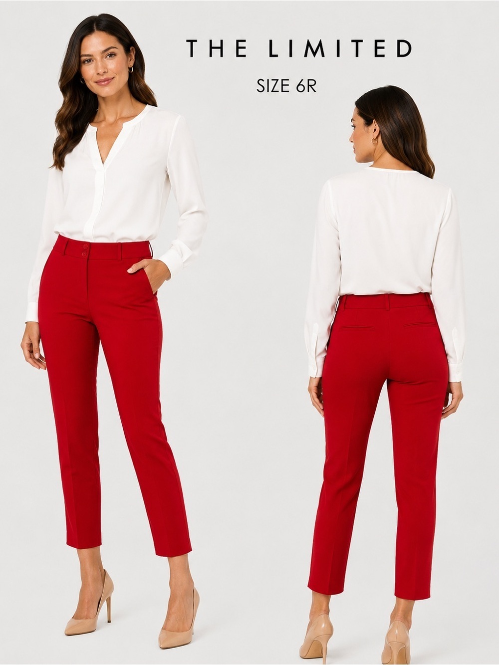 The Limited Women's Red Ankle Pants - Size 6R